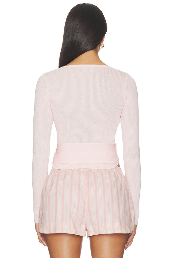Calico Knit Top