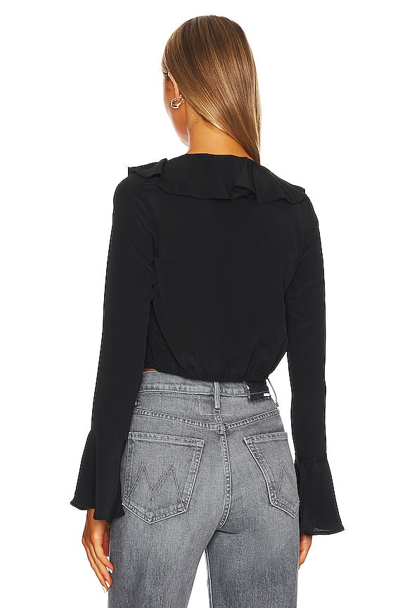 Denise Ruffle Tie Top