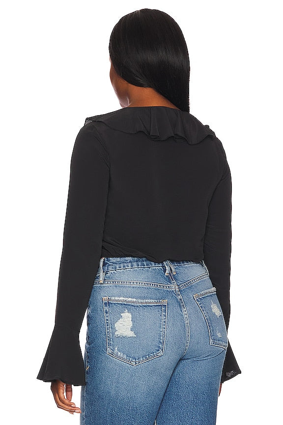 Denise Ruffle Tie Top