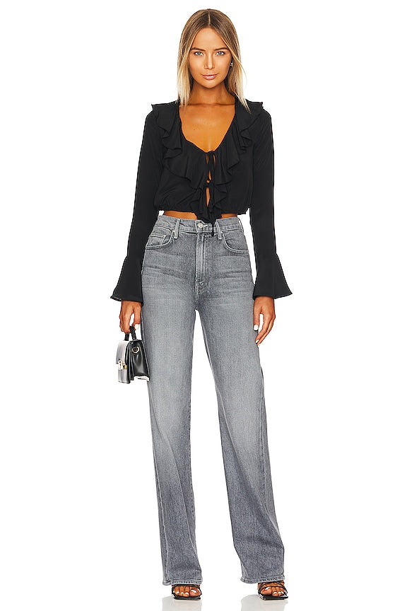 Denise Ruffle Tie Top