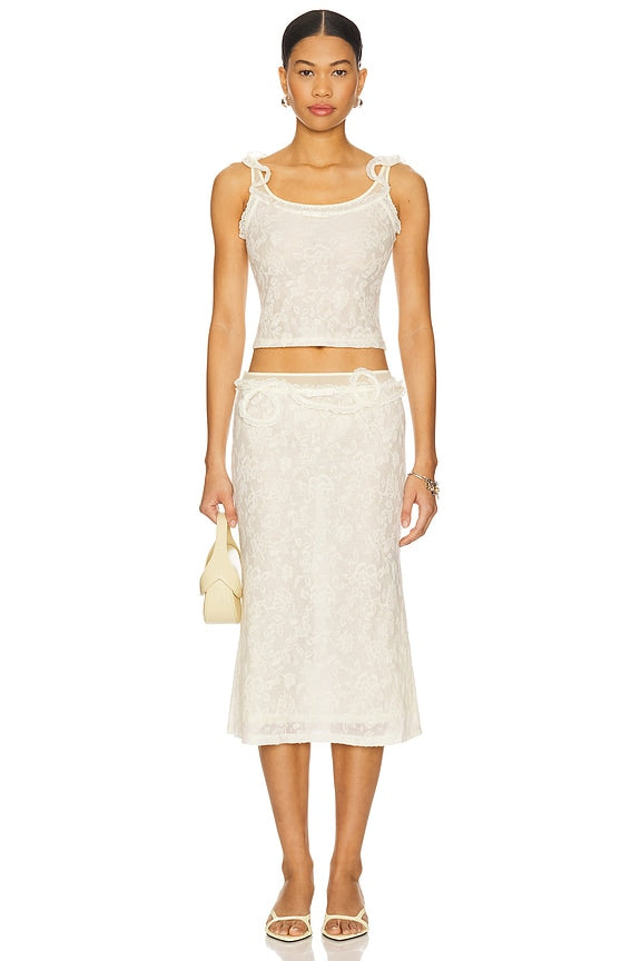 Lace Layered Skirt