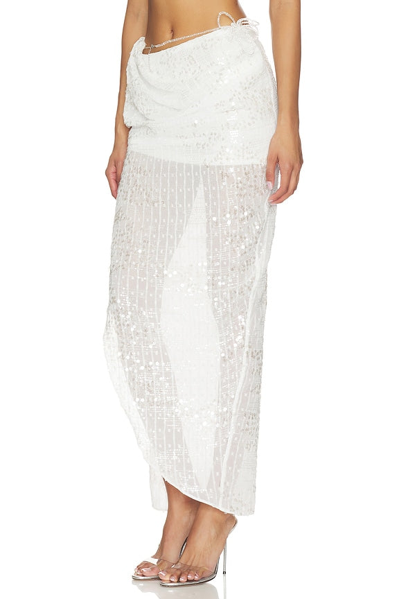 Beaded Midi Skirt