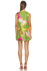 Floral Canopy V Neck Electra Dress