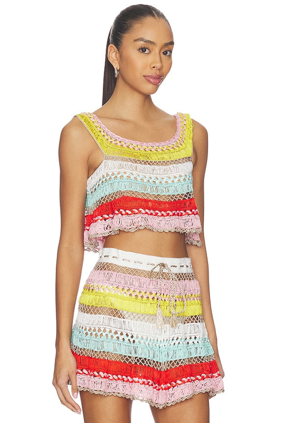 Cleo Hand-crocheted Top