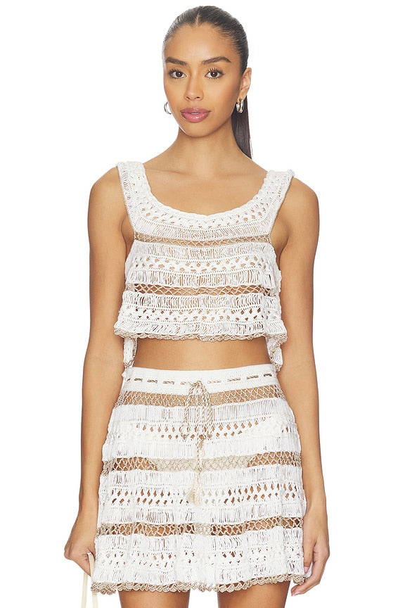 Cleo Hand-crocheted Top