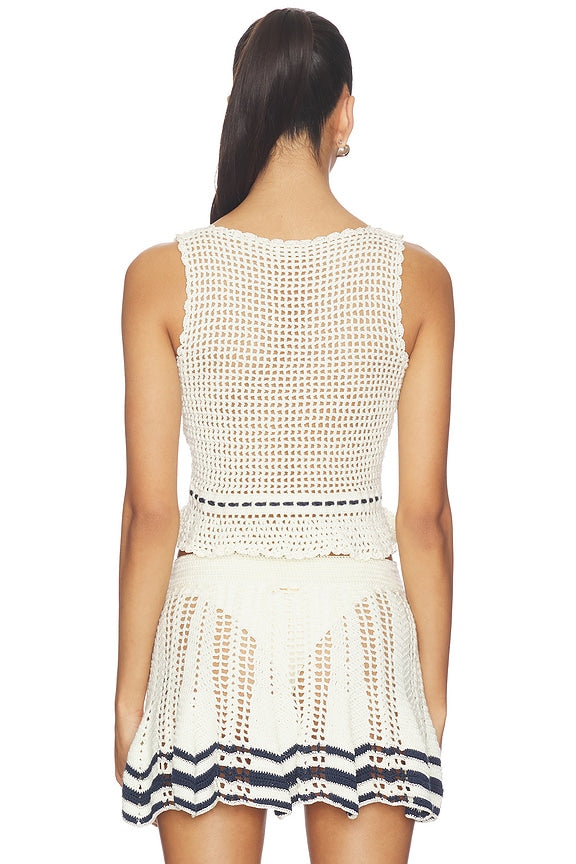 Amie Hand-crocheted Top