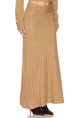 Premium Cashmino Ribbed Skirt