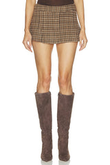 x REVOLVE Keely Check Skirt