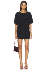 x Lifestyle Short Sleeve Boxy Mini Dress
