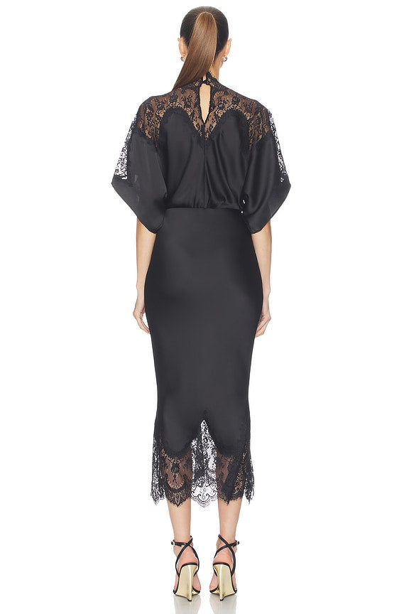 Reverse Obie Midcalf Dress With Lace