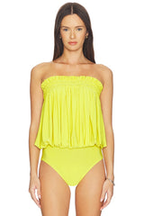 Strapless Peasant Bodysuit