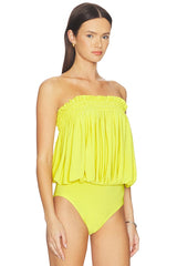 Strapless Peasant Bodysuit