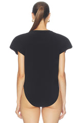 Cap Sleeve Bomber Bodysuit