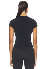 Stretch Knit Crop Crew