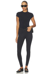 Stretch Knit Crop Crew