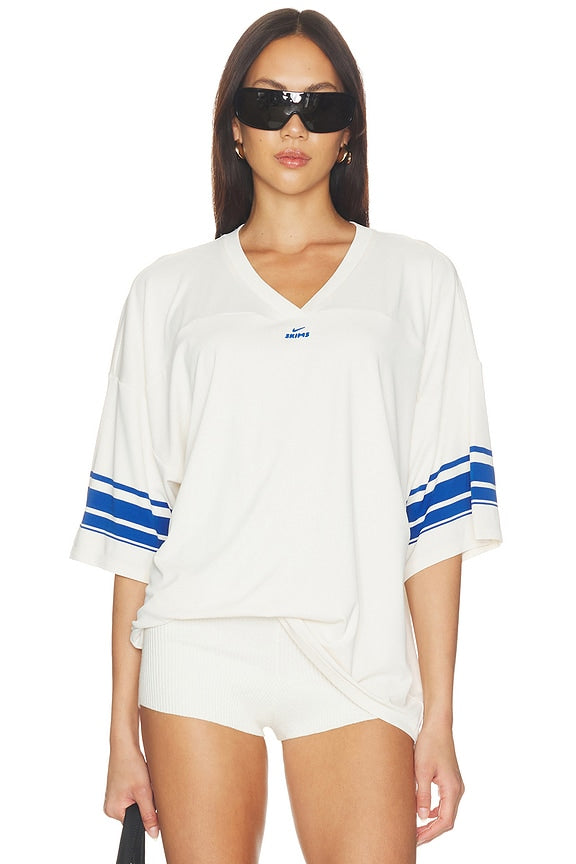 Stretch Knit V- Neck Top