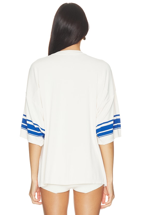 Stretch Knit V- Neck Top