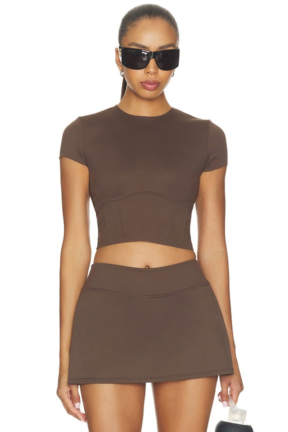 Matte Corset Crop Top
