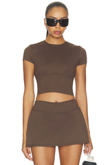 Matte Corset Crop Top
