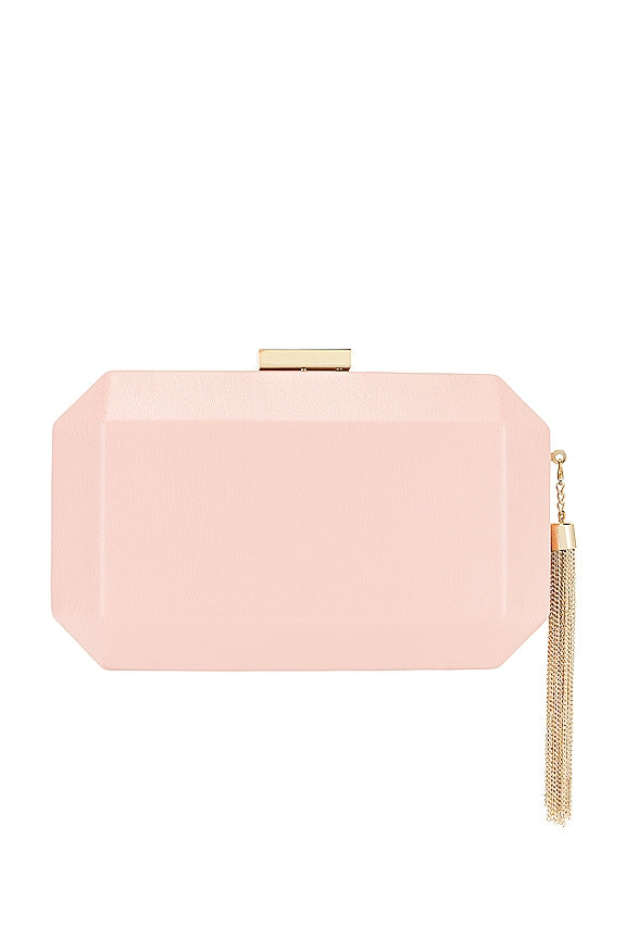 Lia Facetted Clutch With Tassel