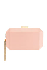 Lia Facetted Clutch With Tassel