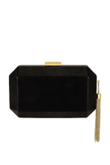 Lia Facetted Clutch With Tassel