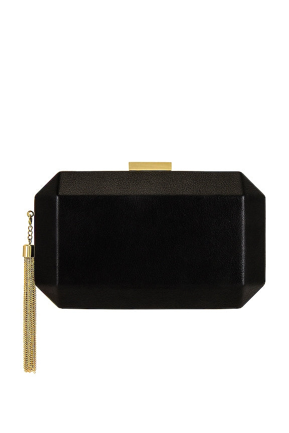 Lia Facetted Clutch With Tassel
