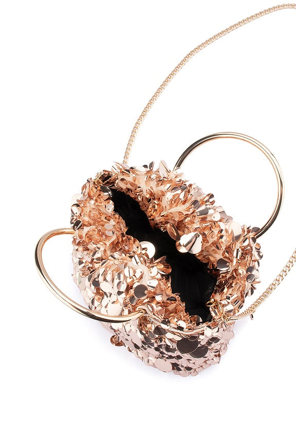 Vera Sequin Top Handle Bag