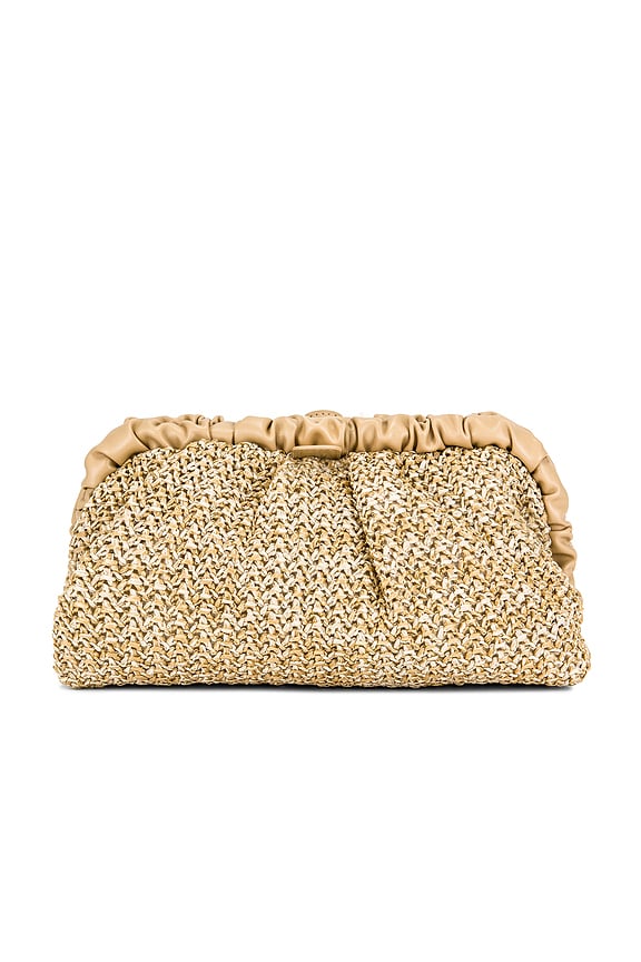 Amalia Pleated Woven Clutch