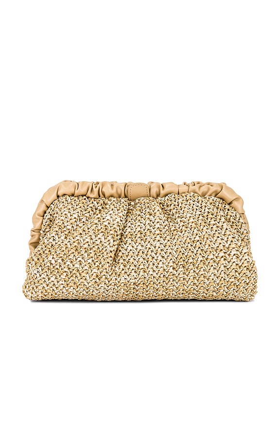 Amalia Pleated Woven Clutch