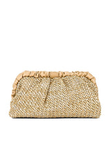 Amalia Pleated Woven Clutch