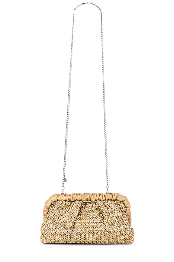 Amalia Pleated Woven Clutch