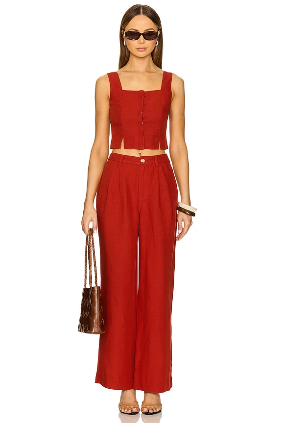 Air Linen Pleated Trouser