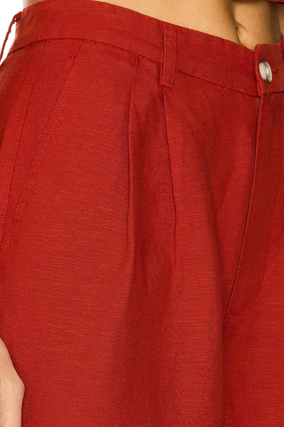 Air Linen Pleated Trouser