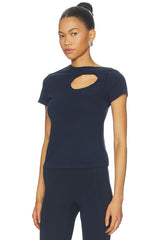 Padded Donut T-shirt in Dark Navy