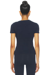 Padded Donut T-shirt in Dark Navy