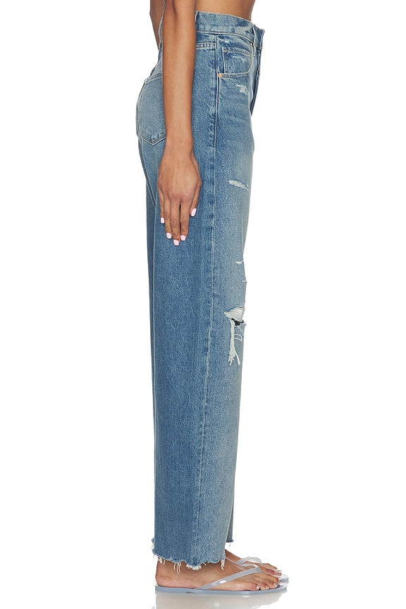 Arellia Skimmer Covered Button Fly Jeans