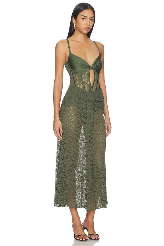 Sirena Mesh Maxi Dress