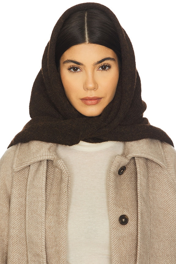 Courchevel Triangle Scarf in Brown