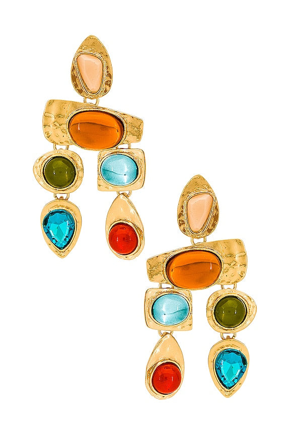 Multi Stone Earrings