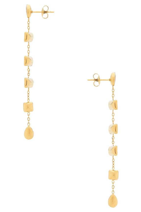 Baguette Stone Drop Earrings