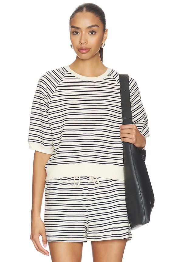 French Terry Bubble Sleeve Sweatshirt