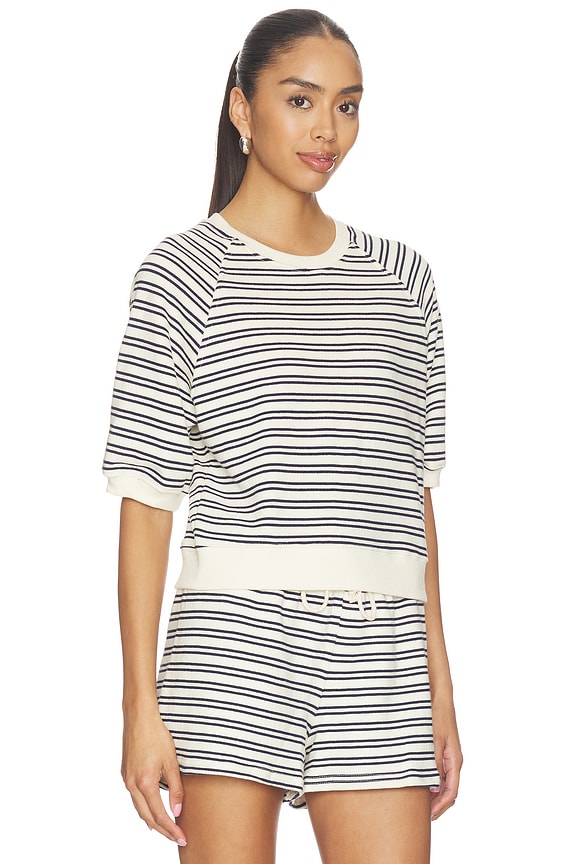 French Terry Bubble Sleeve Sweatshirt