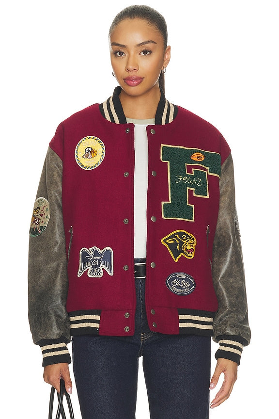 Crimson Letterman Jacket