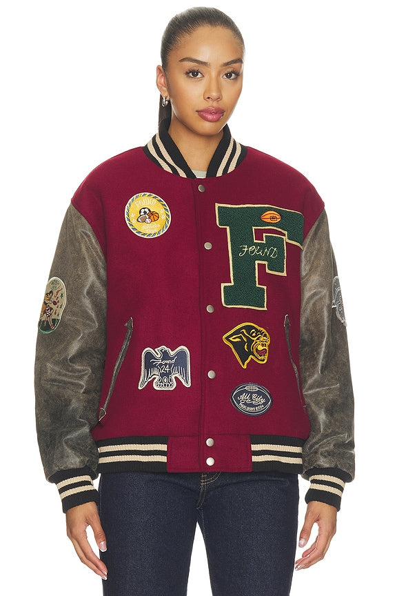 Crimson Letterman Jacket