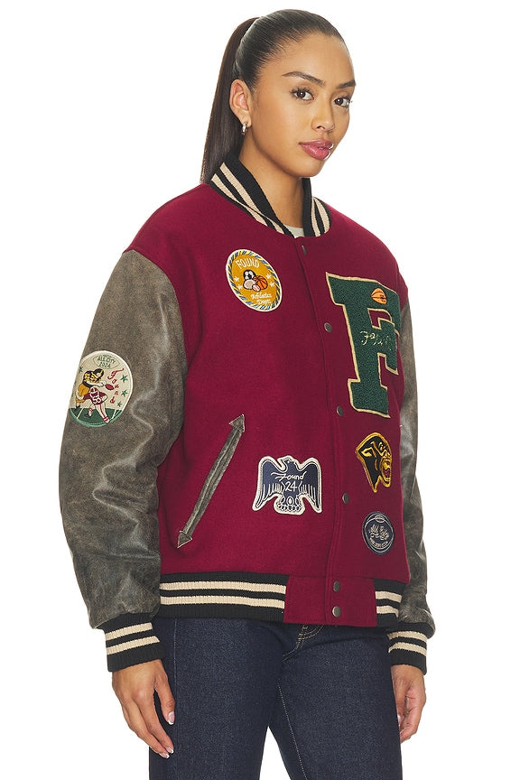 Crimson Letterman Jacket