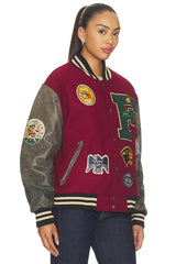 Crimson Letterman Jacket