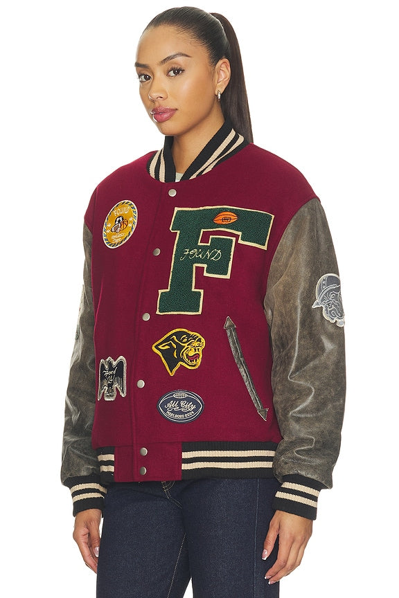 Crimson Letterman Jacket