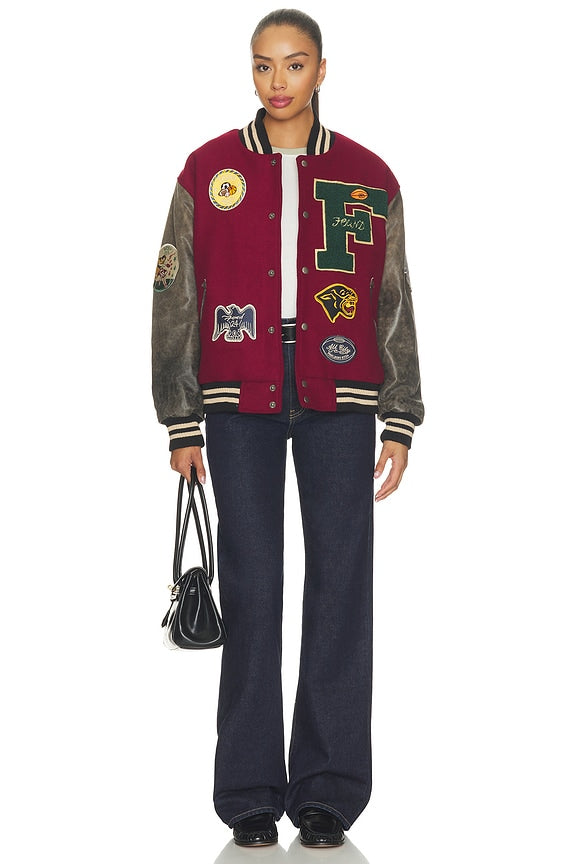 Crimson Letterman Jacket