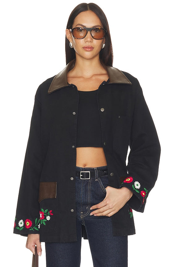 Canvas Embroidered Work Jacket